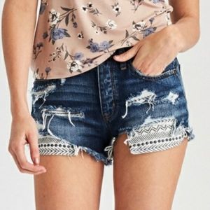 AEO | vintage hi rise shorts | sz 4